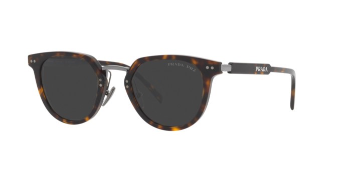 Sonnenbrillen Prada PR 17YS (2AU08G) farbe tortoise form pantos gläser polar black