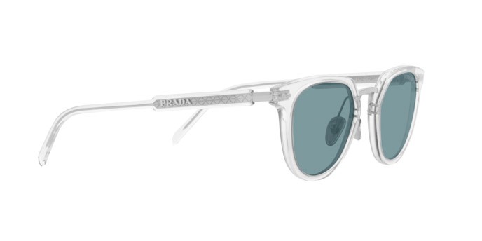 Occhiali da sole Prada PR 17YS (2AZ04D) colore crystal forma pantos lenti polar green