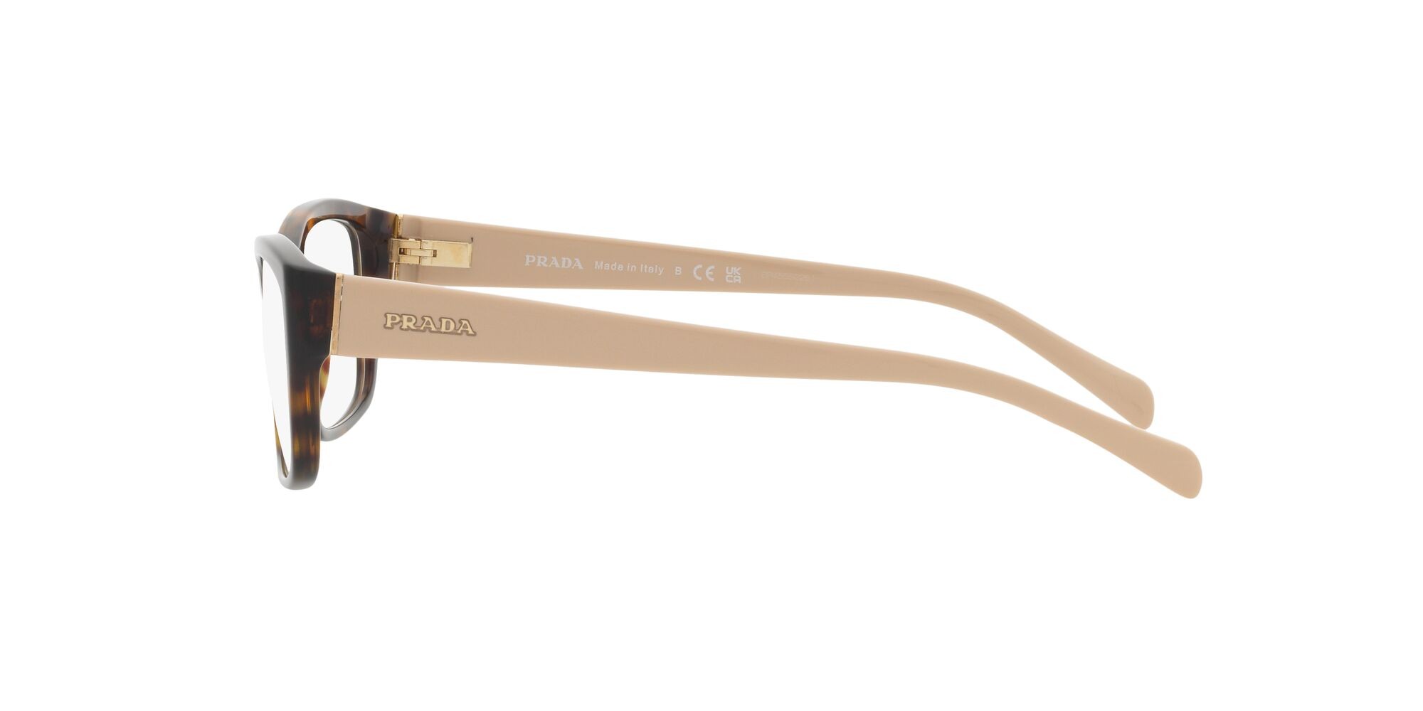 Brillen Prada Heritage PR 18OV (14G1O1) farbe tartarugato form rechteckig gläser lente demo