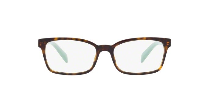 Brillen Prada PR 18TV (2AU1O1) farbe havana form rechteckig gläser demo lens