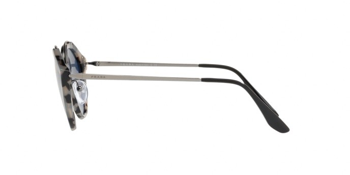 Sonnenbrillen Prada PR 18US (HU7219) farbe grey havana/gunmetal form pantos gläser blue