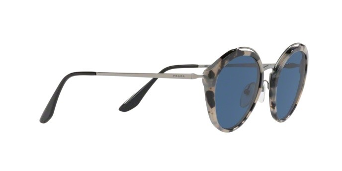 Sonnenbrillen Prada PR 18US (HU7219) farbe grey havana/gunmetal form pantos gläser blue