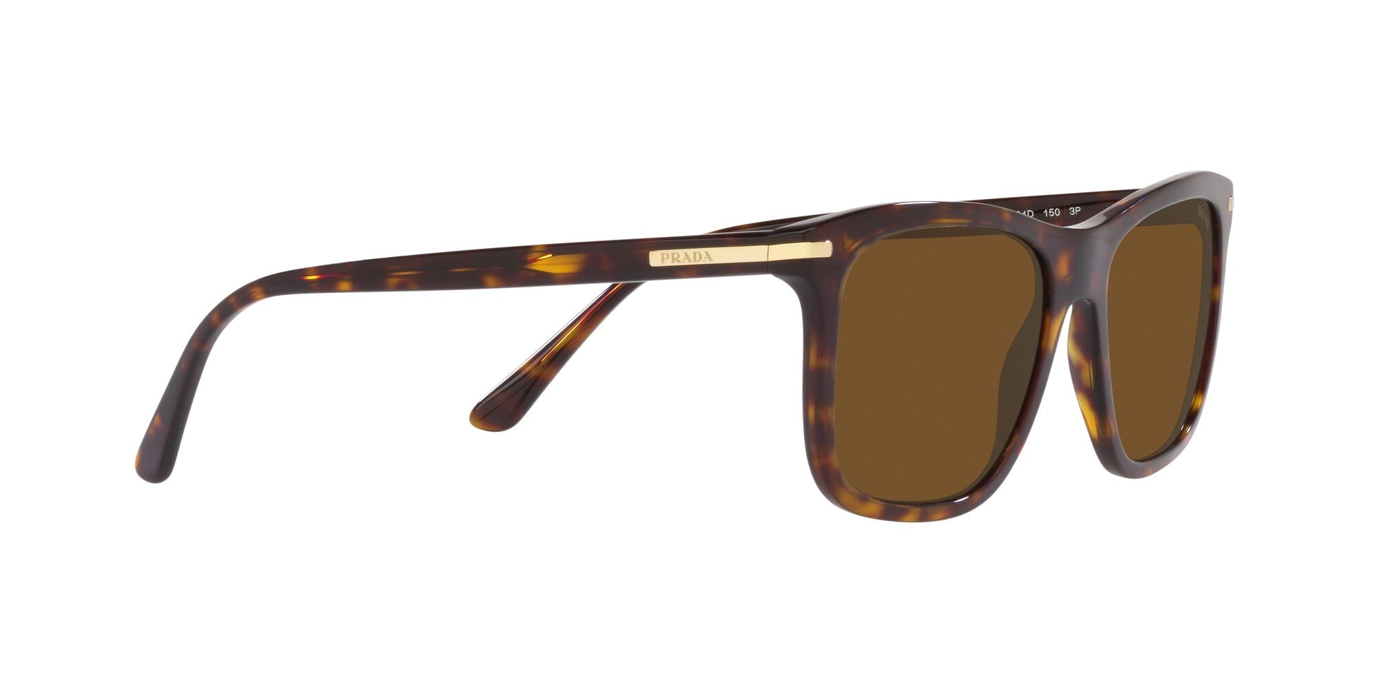 Sonnenbrillen Prada PR 18WS (2AU01D) farbe tartarugato form rechteckig gläser polar marrone