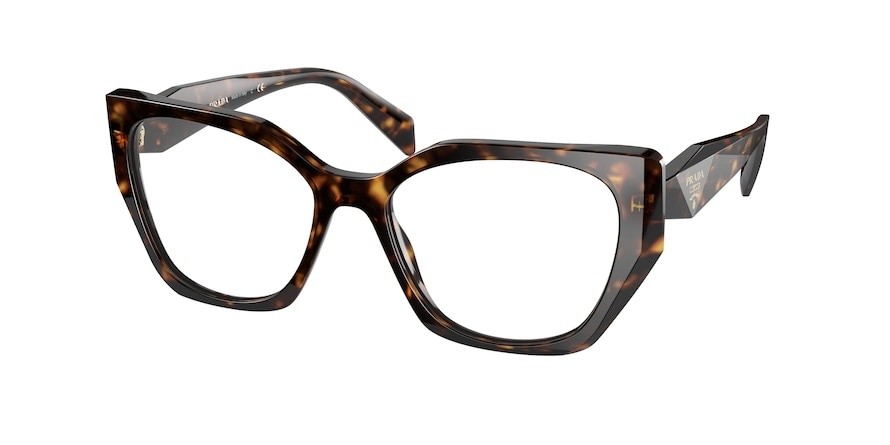 Eyeglasses Prada PR 18WV (2AU1O1) color tortoise shape irregular lenses demo lens