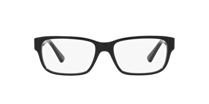 Eyeglasses Prada PR 18ZV (1AB1O1) color nero shape square lenses lente demo