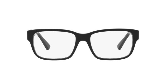 Eyeglasses Prada PR 18ZV (1BO1O1) color nero opaco shape square lenses lente demo