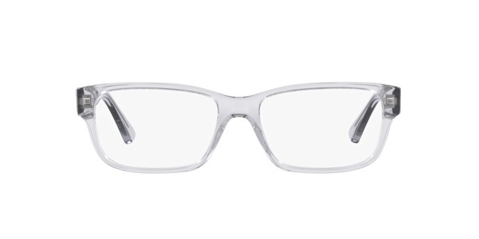Eyeglasses Prada PR 18ZV (U431O1) color grigio crystal shape square lenses lente demo