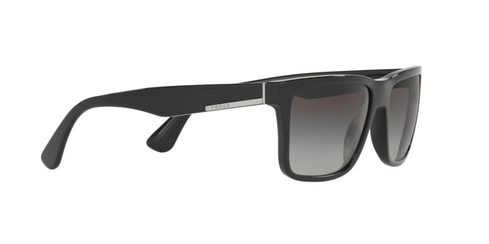Sonnenbrillen Prada PR 19SS (1AB0A7) farbe black form quadratisch gläser grey gradient