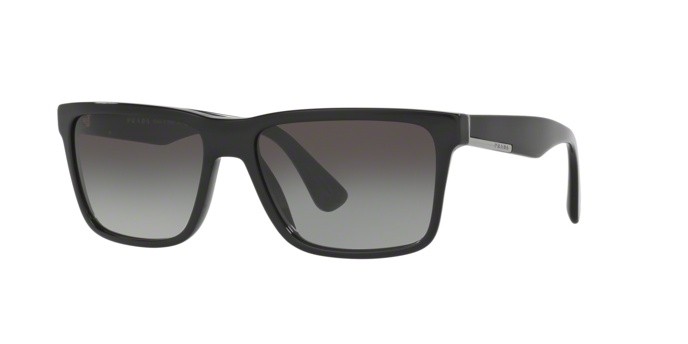 Sonnenbrillen Prada PR 19SS (1AB0A7) farbe black form quadratisch gläser grey gradient