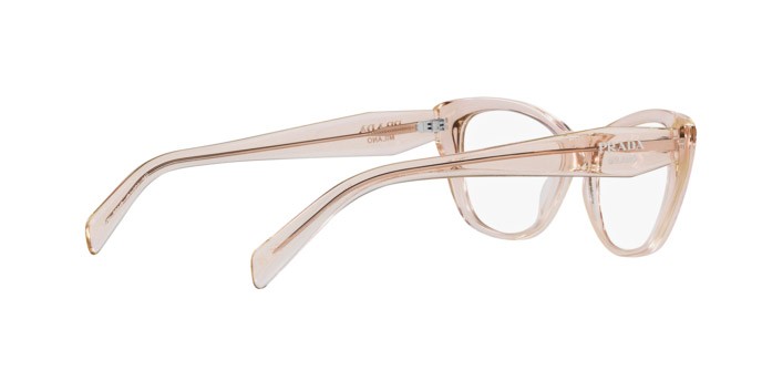 Eyeglasses Prada PR 19WV (15J1O1) color crystal geranium shape cat eye lenses lente demo