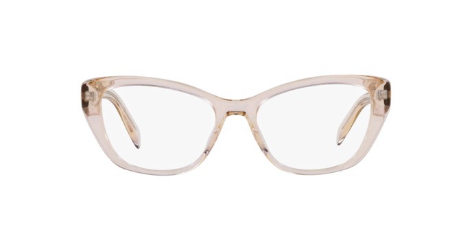 Eyeglasses Prada PR 19WV (15J1O1) color crystal geranium shape cat eye lenses lente demo