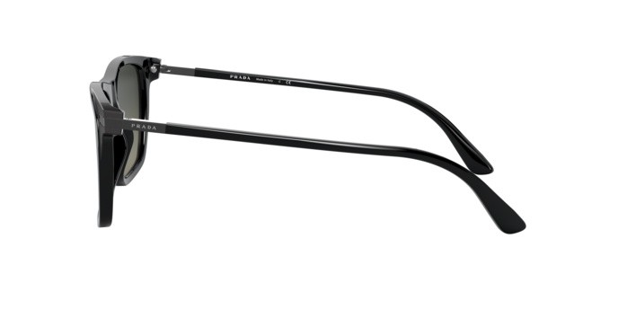 Sonnenbrillen Prada PR 19XS (07F09G) farbe black form rechteckig gläser grey gradient