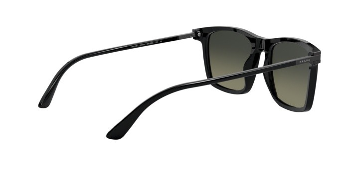 Sonnenbrillen Prada PR 19XS (07F09G) farbe black form rechteckig gläser grey gradient
