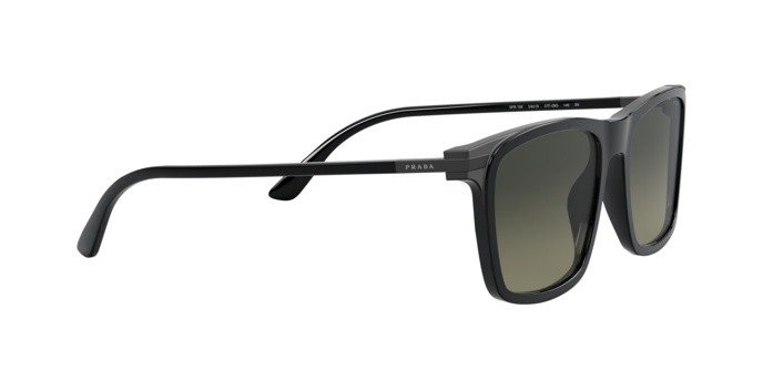 Sonnenbrillen Prada PR 19XS (07F09G) farbe black form rechteckig gläser grey gradient