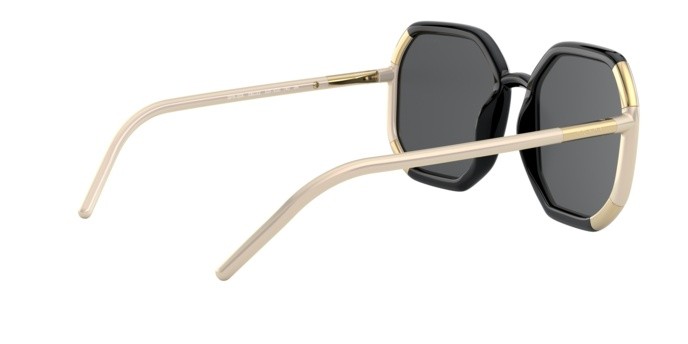 Sonnenbrillen Prada PR 20XS (02F5S0) farbe black form quadratisch gläser dark grey