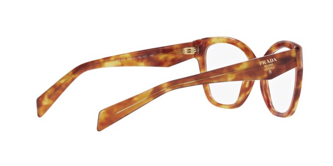 Brillen Prada PR 20ZV (10L1O1) farbe marrone/havana form unregelmäßig gläser lente demo