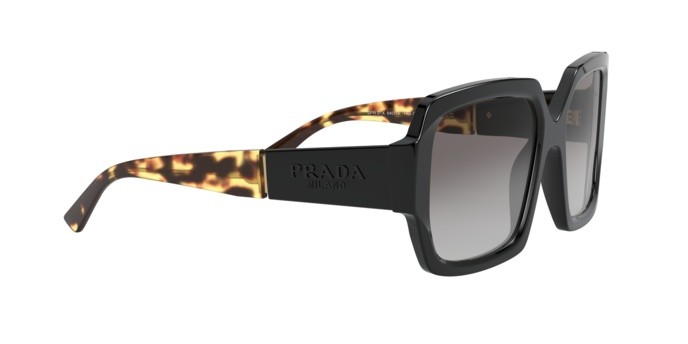 Sonnenbrillen Prada PR 21XS (1AB0A7) farbe black form quadratisch gläser grey gradient