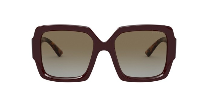 Sonnenbrillen Prada PR 21XS (UAN0A7) farbe bordeaux form quadratisch gläser grey gradient
