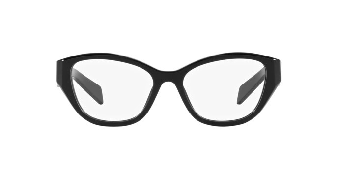 Eyeglasses Prada PR 21ZV (16K1O1) color nero shape irregular lenses lente demo