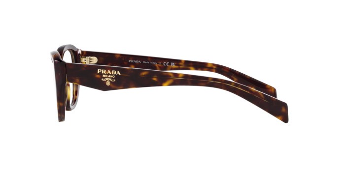 Eyeglasses Prada PR 21ZV (19J1O1) color tartarugato shape irregular lenses lente demo