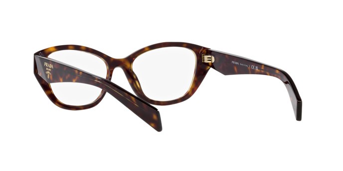 Eyeglasses Prada PR 21ZV (19J1O1) color tartarugato shape irregular lenses lente demo