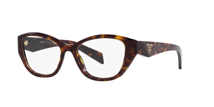 Eyeglasses Prada PR 21ZV (19J1O1) color tartarugato shape irregular lenses lente demo