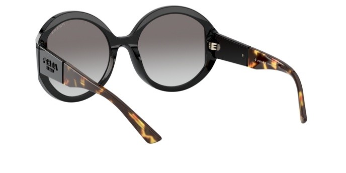 Sonnenbrillen Prada PR 22XS (1AB0A7) farbe black form rund gläser grey gradient