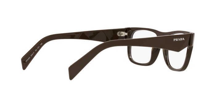 Eyeglasses Prada PR 22ZV (15L1O1) color verde foresta shape square lenses lente demo