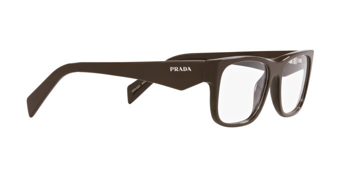 Eyeglasses Prada PR 22ZV (15L1O1) color verde foresta shape square lenses lente demo
