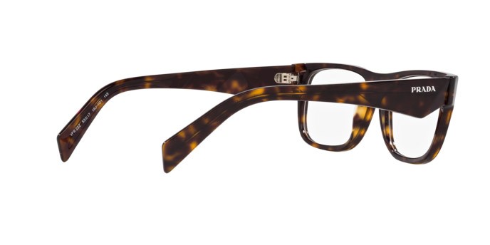 Occhiali da vista Prada PR 22ZV (19J1O1) colore loden/black forma quadrato lenti lente demo