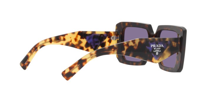Sunglasses Prada PR 23YS (2AU05Q) color tortoise shape square lenses violet mirror internal silver