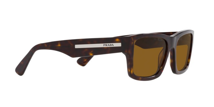 Sonnenbrillen Prada PR 25ZS (2AU0B0) farbe tartarugato form rechteckig gläser marrone