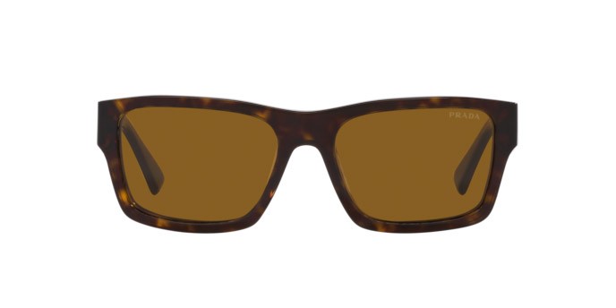 Sonnenbrillen Prada PR 25ZS (2AU0B0) farbe tartarugato form rechteckig gläser marrone