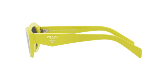 Sunglasses Prada PR 26ZS (13L08Z) color cedar/black shape irregular lenses grigio scuro