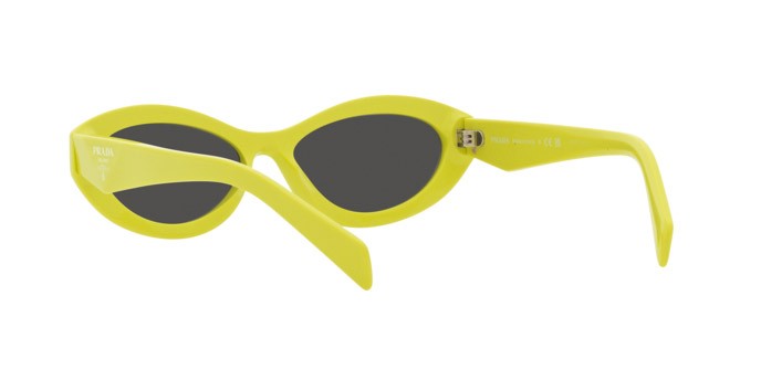 Sunglasses Prada PR 26ZS (13L08Z) color cedar/black shape irregular lenses grigio scuro