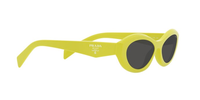 Sunglasses Prada PR 26ZS (13L08Z) color cedar/black shape irregular lenses grigio scuro