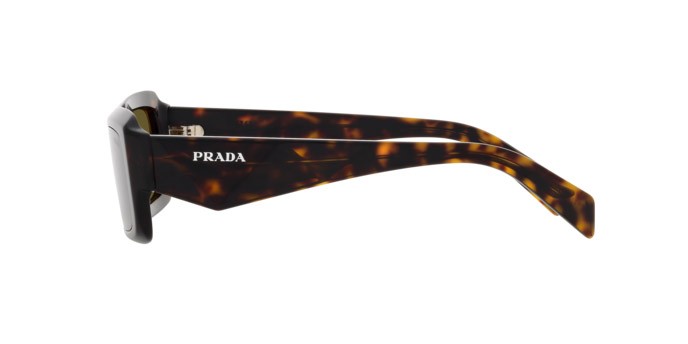 Occhiali da sole Prada PR 27ZS (19J09Z) colore loden/black forma irregolare lenti marrone scuro