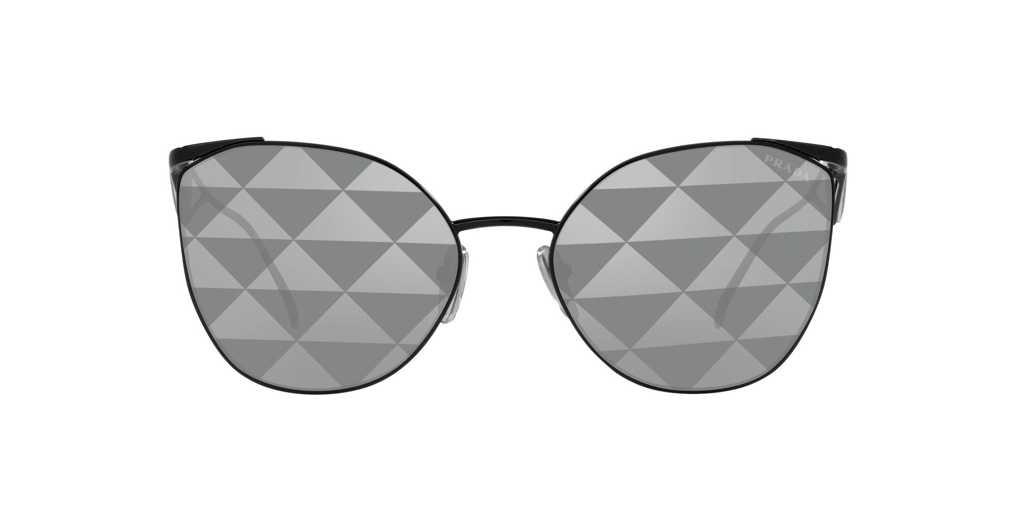 Sonnenbrillen Prada PR 50ZS (1AB03T) farbe nero form unregelmäßig gläser nero