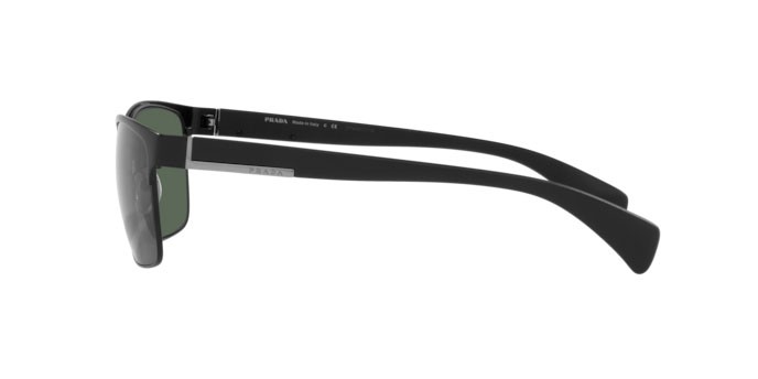 Sonnenbrillen Prada Conceptual PR 51OS (1BO3O1) farbe matte black form rechteckig gläser dark green