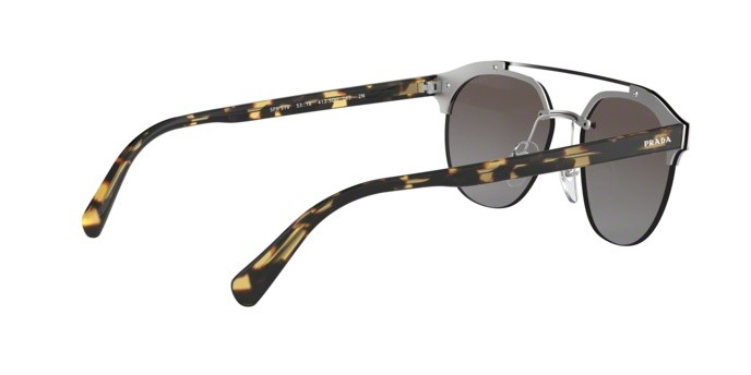 Sonnenbrillen Prada Conceptual PR 51VS (4135O0) farbe grey/silver form quadratisch gläser gradient grey mirror silver