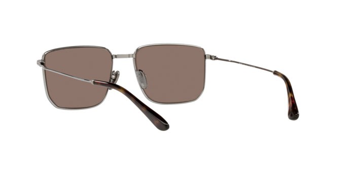 Sonnenbrillen Prada PR 52YS (5AV05C) farbe gunmetal form rechteckig gläser polar light brown