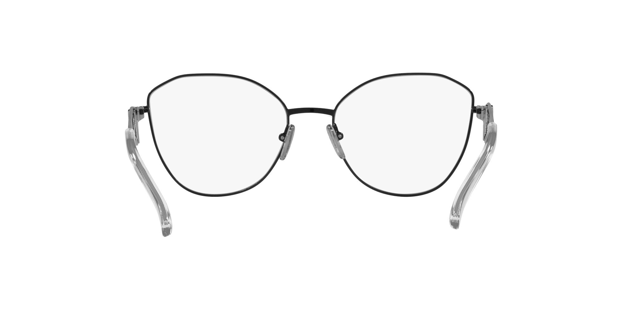 Eyeglasses Prada PR 52ZV (1AB1O1) color nero shape irregular lenses lente demo