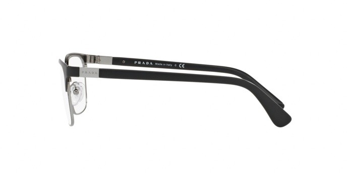 Eyeglasses Prada PR 54TV (1BO1O1) color matte black shape rectangle lenses demo lens