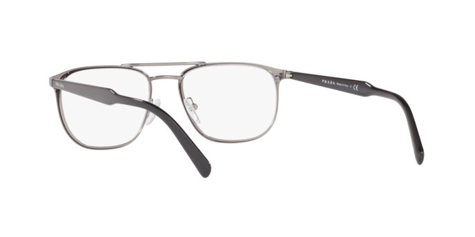 Brillen Prada Conceptual PR 54XV (YDC1O1) farbe top black on gunmetal form quadratisch gläser demo lens