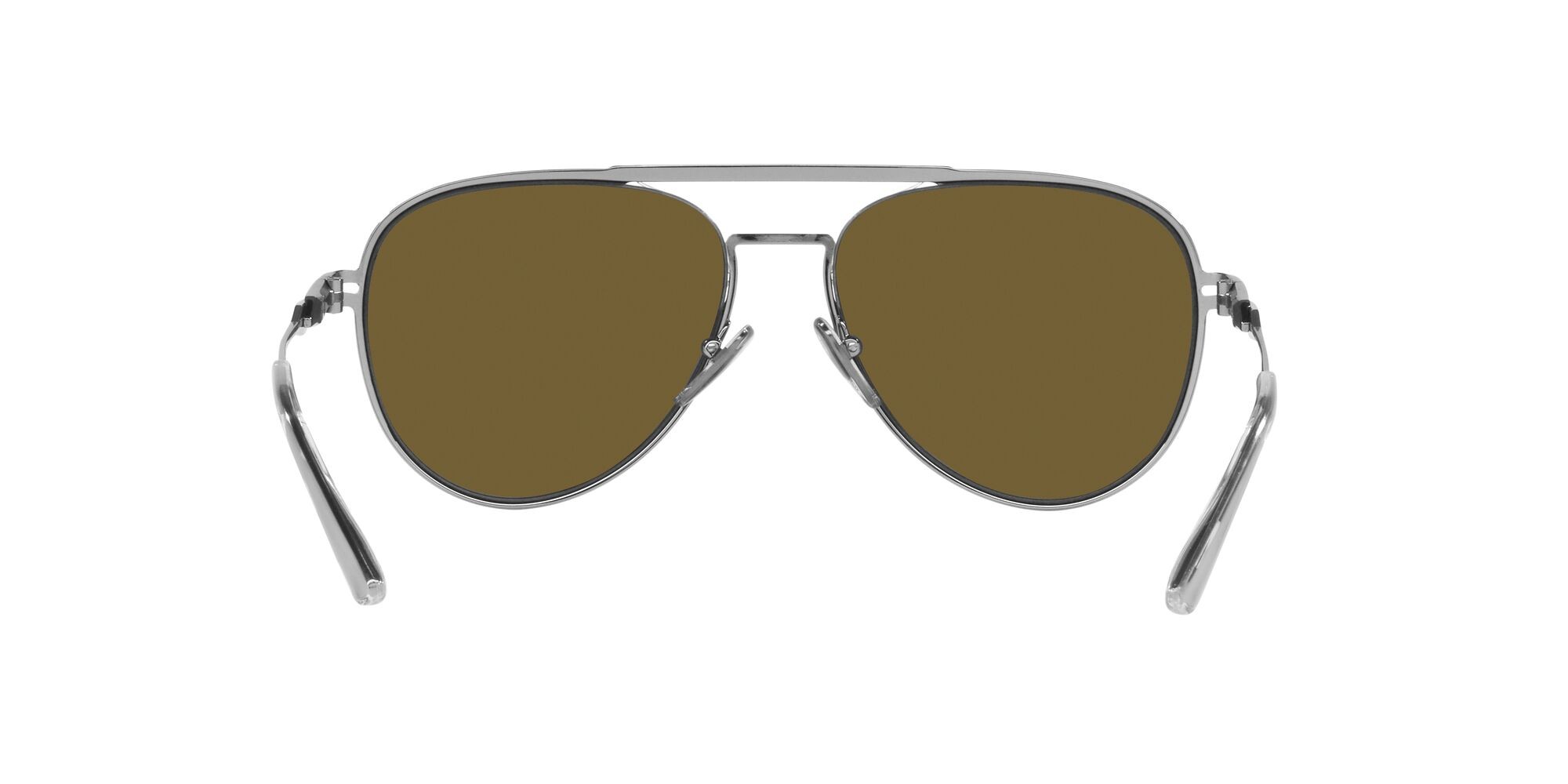 Sunglasses Prada PR 54ZS (16F01T) color gunmetal opaco/gunmetal brillante shape aviator lenses marrone scuro