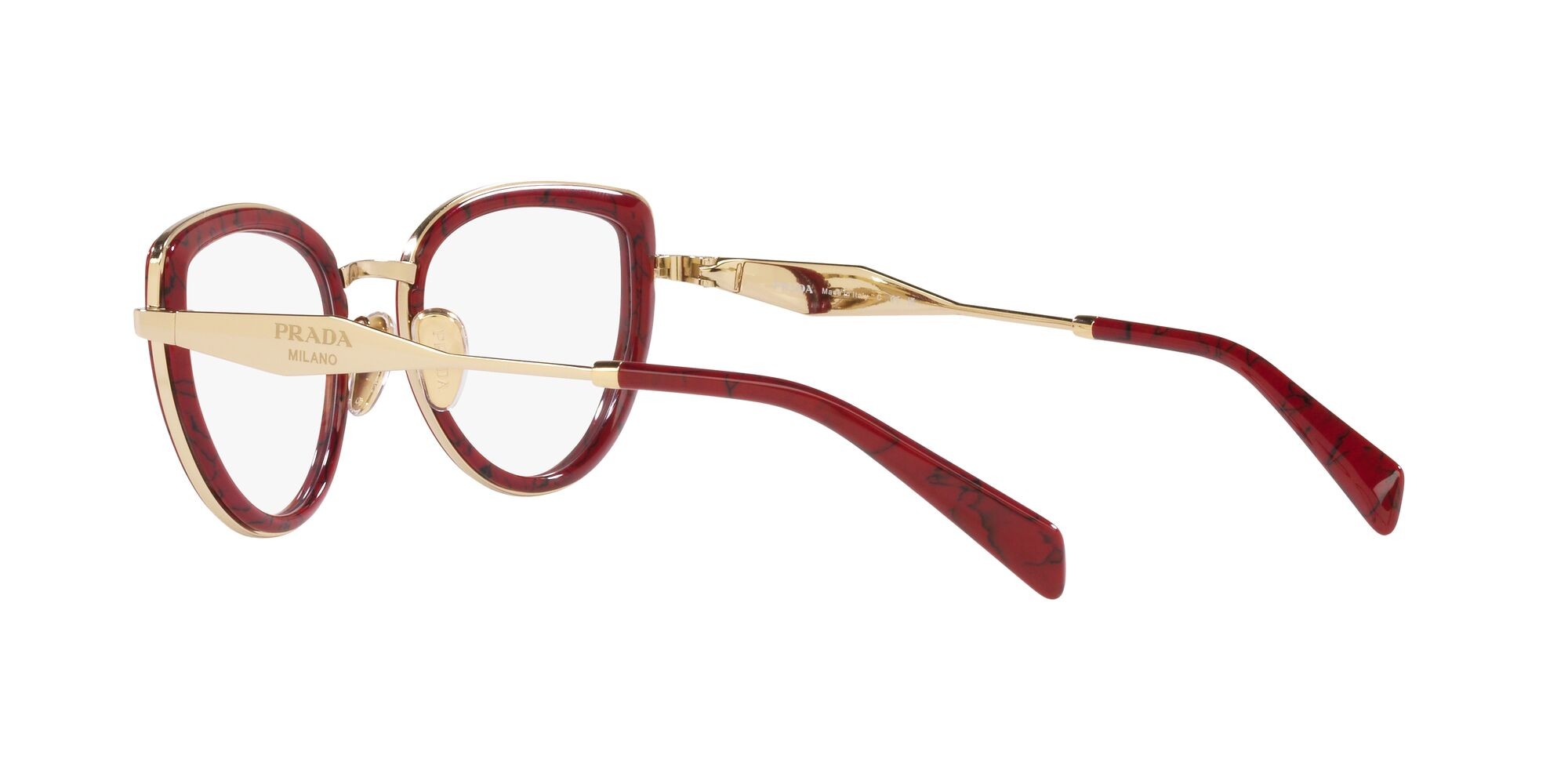 Eyeglasses Prada PR 54ZV (15D1O1) color etruscan marble shape square lenses lente demo