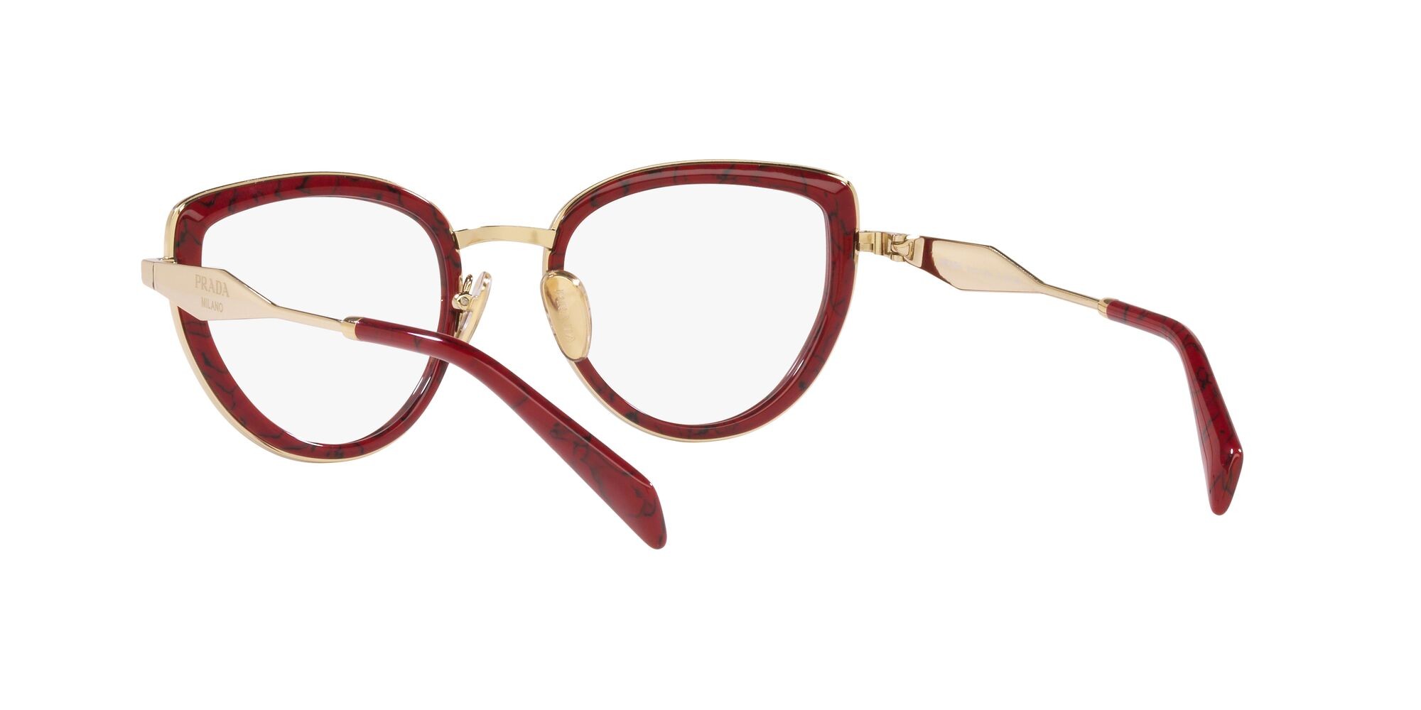 Eyeglasses Prada PR 54ZV (15D1O1) color etruscan marble shape square lenses lente demo