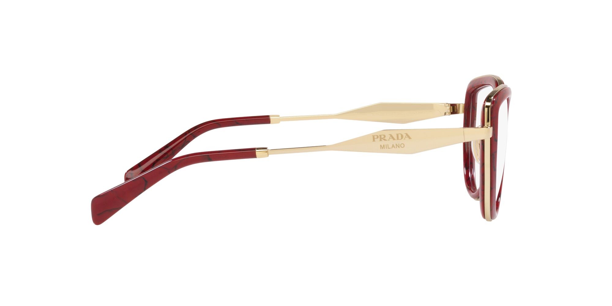 Eyeglasses Prada PR 54ZV (15D1O1) color etruscan marble shape square lenses lente demo