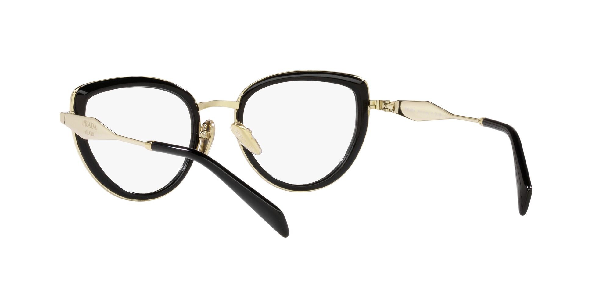 Brillen Prada PR 54ZV (1AB1O1) farbe nero form quadratisch gläser lente demo