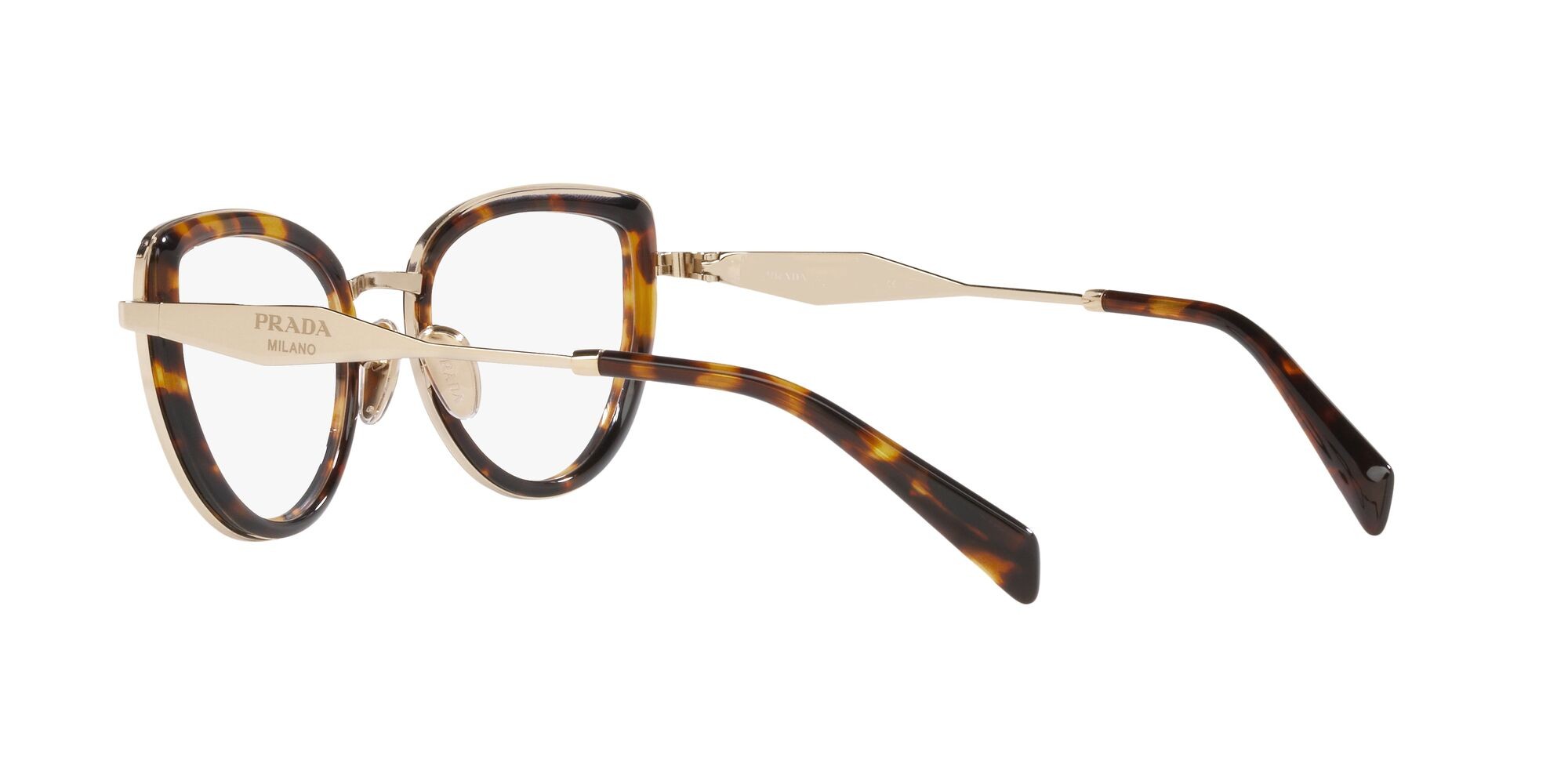 Eyeglasses Prada PR 54ZV (VAU1O1) color hoeny tortoise shape square lenses lente demo
